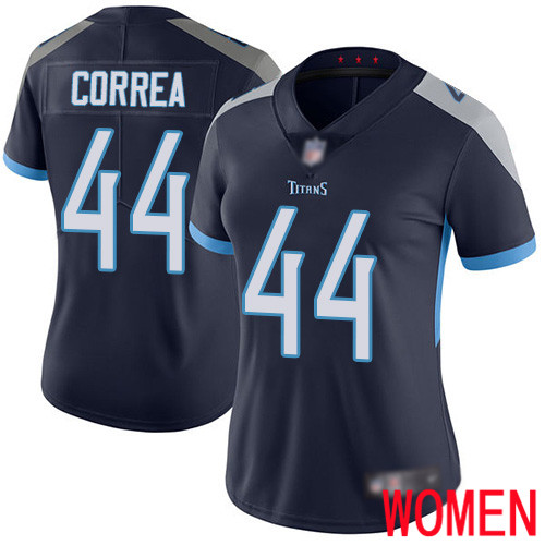 Tennessee Titans Limited Navy Blue Women Kamalei Correa Home Jersey NFL Football 44 Vapor Untouchable